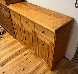 キッチンゴミ箱収納　ツガ材　一部合板　¥80,000〜　W1200mm