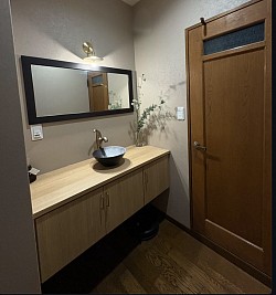 洗面手洗い工事　¥280,000〜　W1570mm