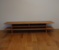 TVボード　タモ材（柾目）一部合板　¥110,000〜