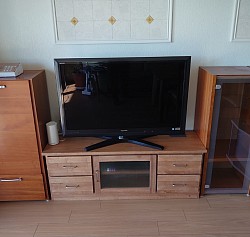 TVボード　タモ材　（柾目）一部合板　¥70,000〜