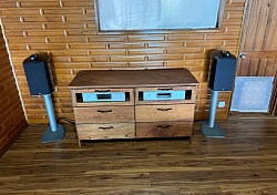 オーディオボード　欅材　一部合板　¥60,000〜　W1300mm