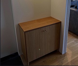 キャビネット　ホワイトオーク材　一部合板　¥120,000〜　W870mm