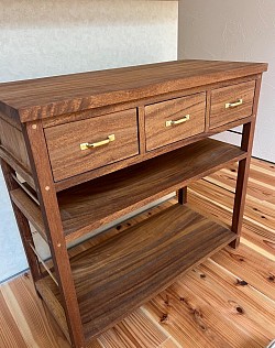 カウンターシェルフ　パイン材　一部合板　¥50,000〜　W800mm
